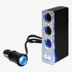 GOXT-USB- Triple Charger • 12-V• By : Custom Accessories • 1-USB -Charger •